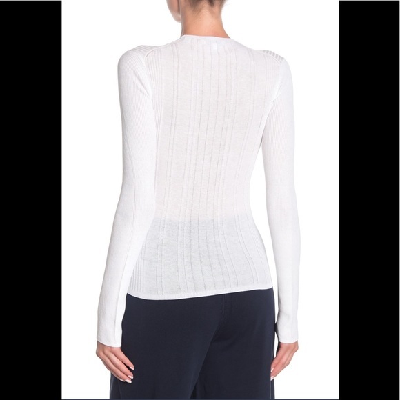 VINCE variegated rib knit long sleeve top NWT - Picture 3 of 14